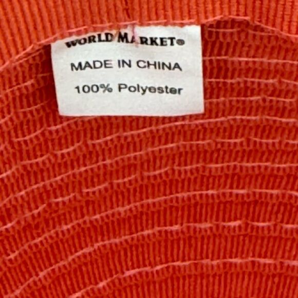 World Market Womens Red Paper Wide Brim Floppy Sun Hat Packable NWT - Picture 4 of 4